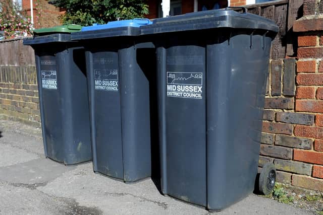 As part of the trial blue recycling and green waste bins will continue to be collected fornightly, but black genereal bins would only be emptied once every three weeks