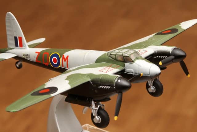 A model of the RAF Mosquito, donated by Bill Kelsey, a member of the Chaucery Memorial group. Photo by Derek Martin DM2021715a