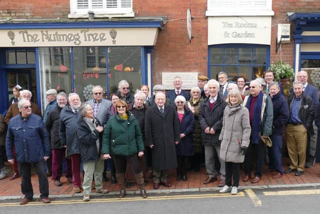 The Rt Hon Hilary Benn MP unveiled the plaque in Ditchling on Monday (February 10). Picture: South Downs Network