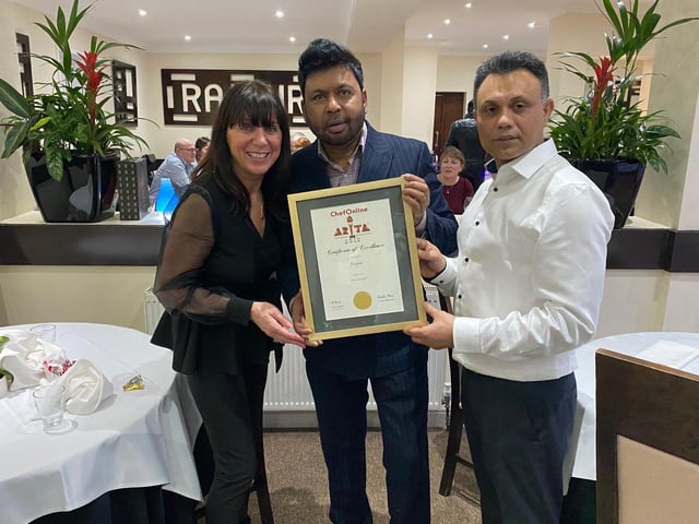 Raipur Indian restaurant held a fundraising evening for the Friends of Eastbourne Hospital. SUS-201202-094907001