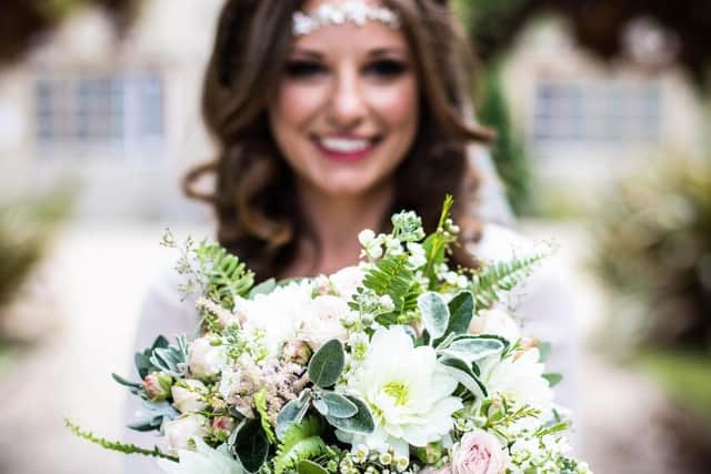 Blush bridal bouquet