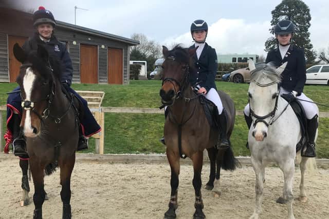 Seaford College's young equestrian stars at Coombelands