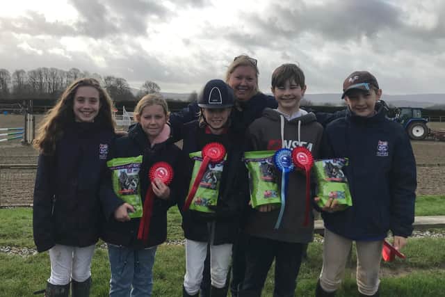 Seaford College's young equestrian stars at Coombelands