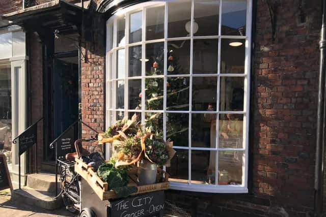The City Grocer took part in Chichester BID's Christmas window competition