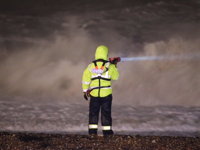 The emergency services conducted a huge sea search amid Storm Dennis SUS-200216-092646001