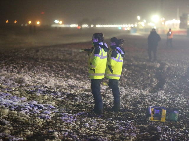 The emergency services conducted a huge sea search amid Storm Dennis SUS-200216-092537001