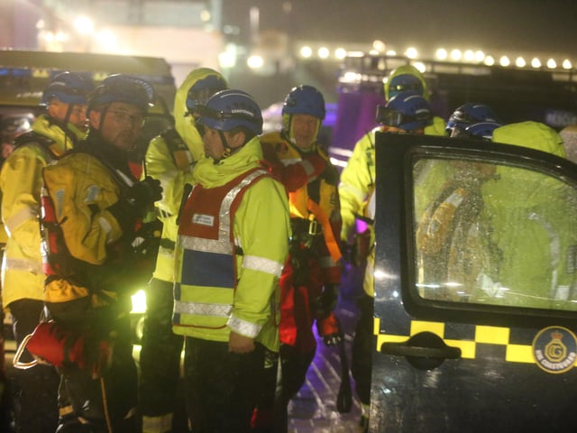 The emergency services conducted a huge sea search amid Storm Dennis SUS-200216-092320001