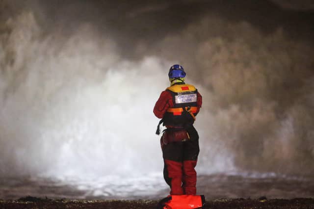 The emergency services conducted a huge sea search amid Storm Dennis SUS-200216-092425001
