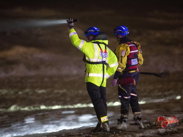The emergency services conducted a huge sea search amid Storm Dennis SUS-200216-092437001