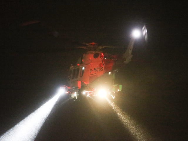 The emergency services conducted a huge sea search amid Storm Dennis SUS-200216-092356001