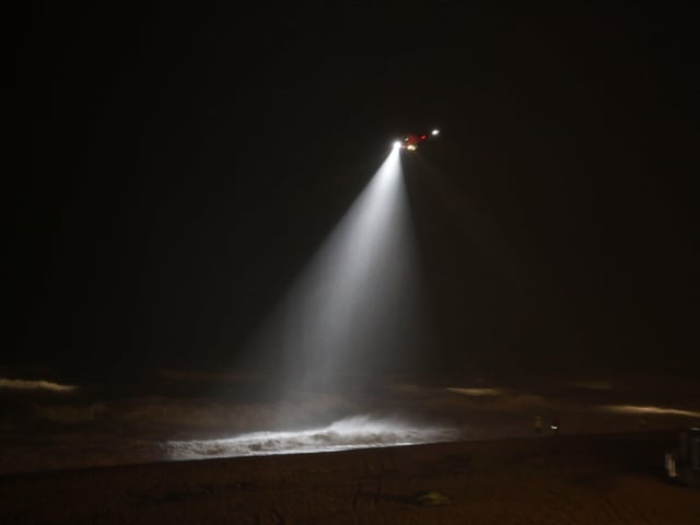 The emergency services conducted a huge sea search amid Storm Dennis SUS-200216-092722001