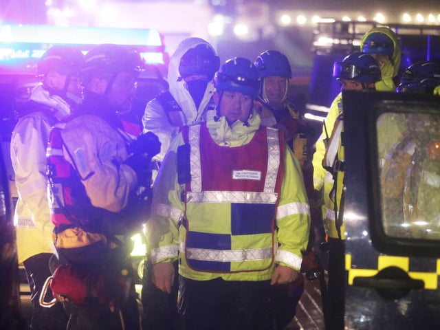 The emergency services conducted a huge sea search amid Storm Dennis SUS-200216-092332001