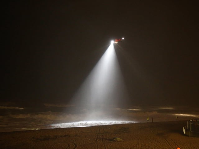 The emergency services conducted a huge sea search amid Storm Dennis SUS-200216-092733001