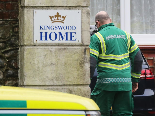 Ambulance crews respond to an incident at Kingswood Nursing Home, Heene Road, Worthing