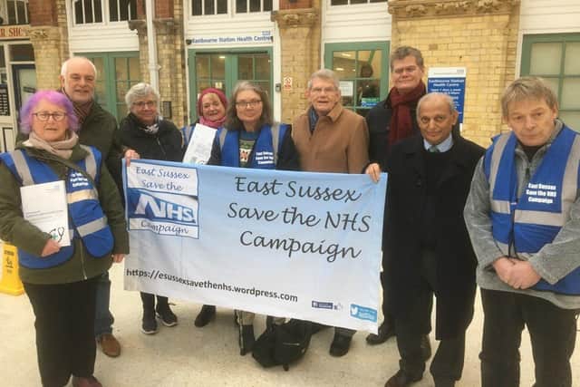 East Sussex Save the NHS is fighting to save the walk-in centre at Eastbourne station