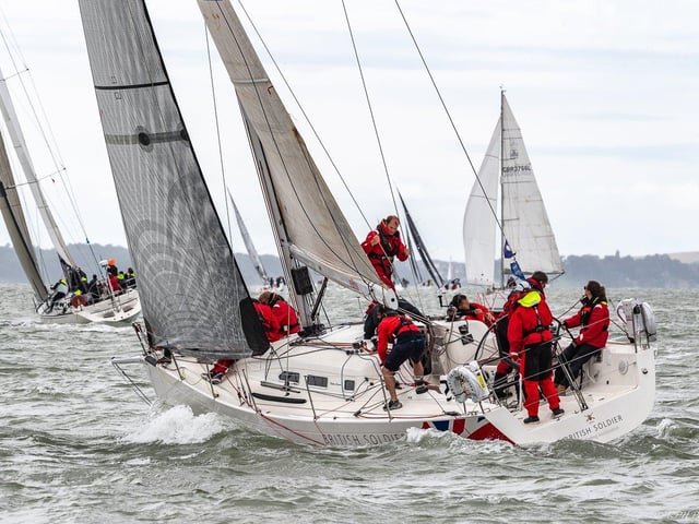 August – action: Setting sails after the turn by Kevin Harwood