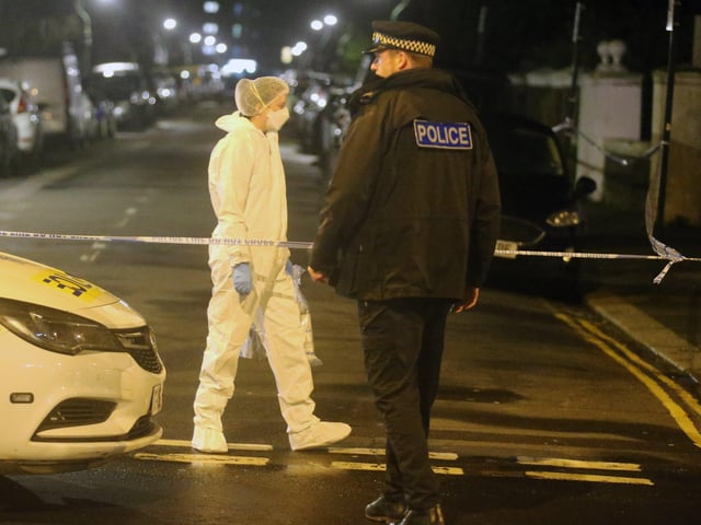 The police incident in Church Road