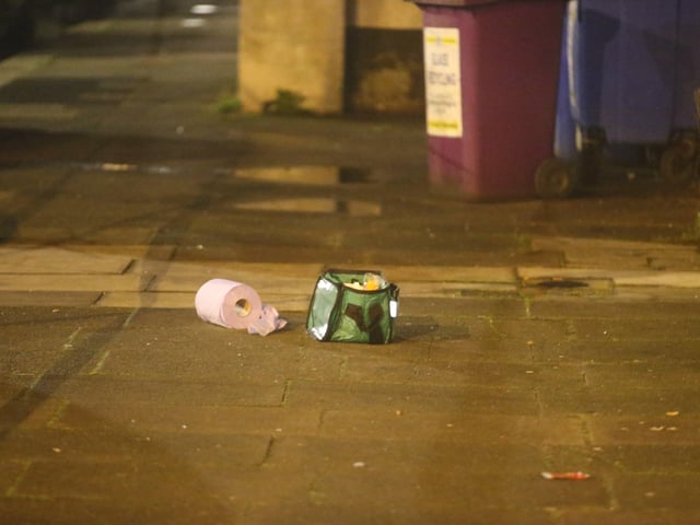 The police incident in Church Road