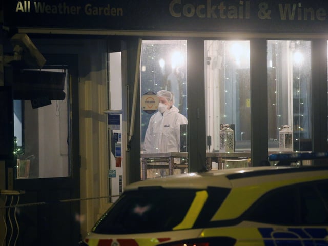 The police incident in Church Road