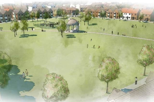 Illustrative artist's impression of scheme for 500 new homes in Hassocks SUS-200221-102359001