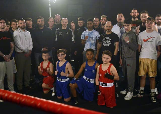 Some of the boxers who took part in the event