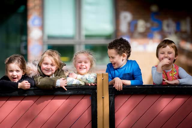 Little Pioneers nursery in Littlehampton are celebrating after their nursery was given top marks by Ofsted inspectors. Picture: daveperryphotography.co.uk