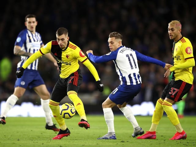 On for Schelotto with 15 to go. Little chance to make an impression as Sheffield united were pushing Brighton back