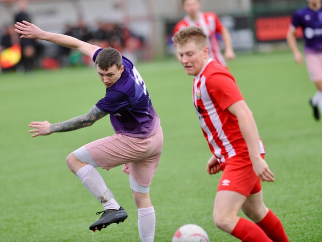 Action from Steyning Town v Alfold