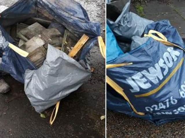 The fly-tipping in Worthing. Photo: Adur and Worthing Councils/Twitter