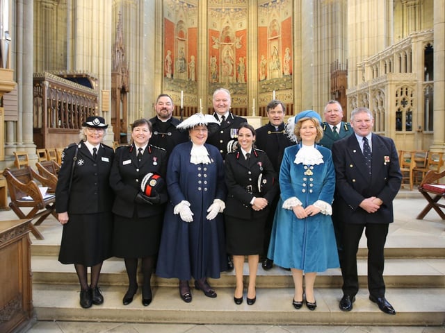 More than 400 emergency services staff came together today for the Blue Light Service at Lancing College Chapel
