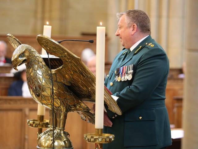More than 400 emergency services staff came together today for the Blue Light Service at Lancing College Chapel