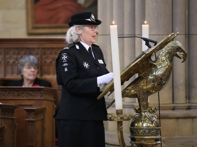 More than 400 emergency services staff came together today for the Blue Light Service at Lancing College Chapel