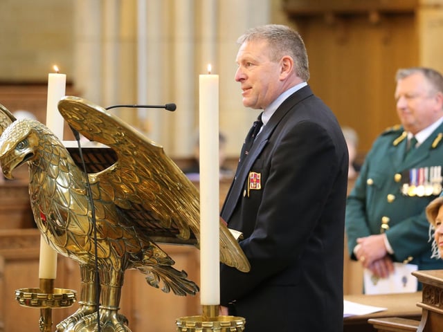 More than 400 emergency services staff came together today for the Blue Light Service at Lancing College Chapel