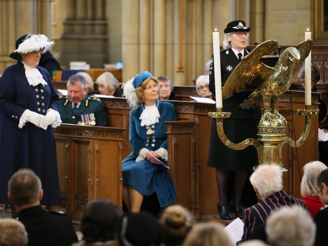 More than 400 emergency services staff came together today for the Blue Light Service at Lancing College Chapel