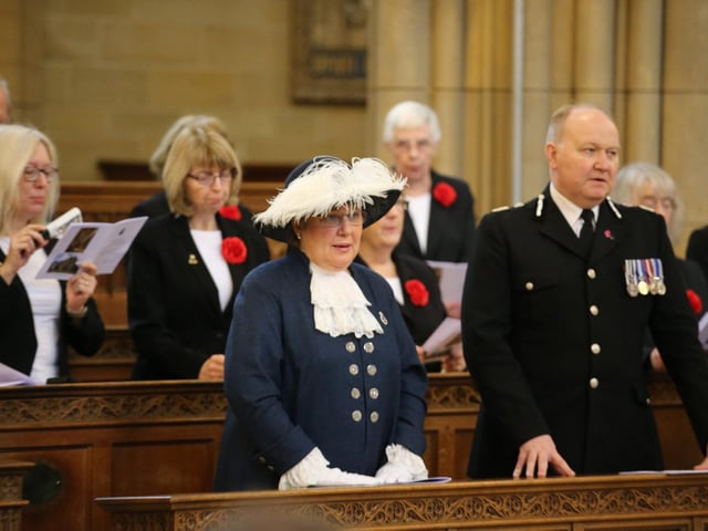 More than 400 emergency services staff came together today for the Blue Light Service at Lancing College Chapel