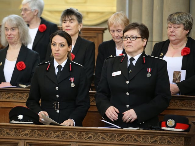 More than 400 emergency services staff came together today for the Blue Light Service at Lancing College Chapel