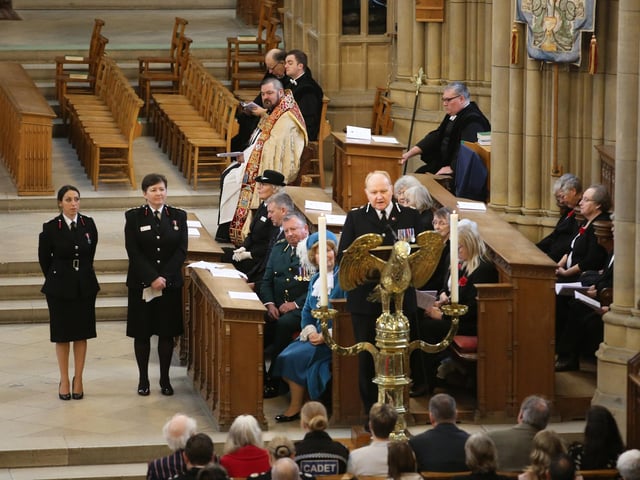 More than 400 emergency services staff came together today for the Blue Light Service at Lancing College Chapel