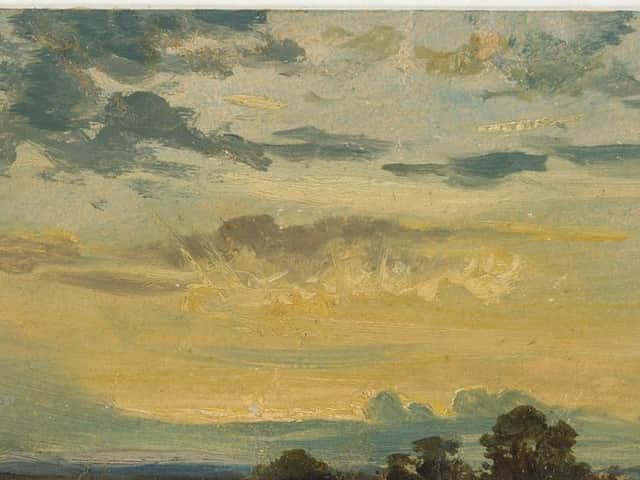 Constable, John, Summer Sunset, oil on paper, c.1820-25.  Ashmolean Museum, University of Oxford