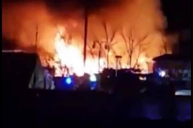 Joel Trott captured video footage of the blaze