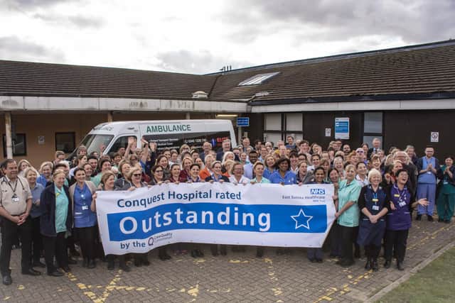 Conquest Hospital staff. Picture: East Sussex Healthcare NHS Trust