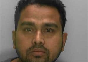 Jakhir Hussain from West Sussex has been jailed for 20 years.  Picture: Bedfordshire Police