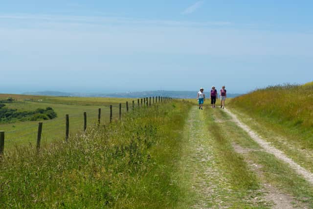 Ramblers on the South Downs