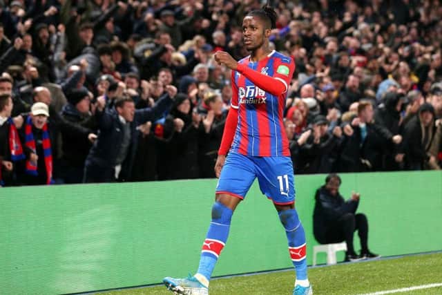 Wilfried Zaha scored a late equaliser for Palace to earn a 1-1 draw against Brighton last December