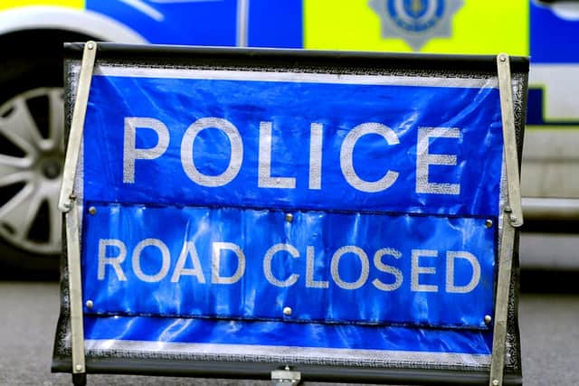 The M25 is closed due to a woman's body being found on the carriageway