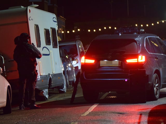 An Eastbourne man was arrested after a three hour stand-off with armed police in Redoubt Road on Saturday evening. Photo by Dan Jessup
