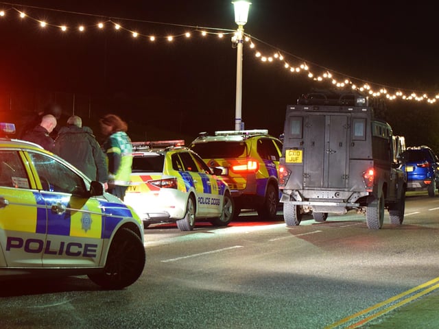 An Eastbourne man was arrested after a three hour stand-off with armed police in Redoubt Road on Saturday evening. Photo by Dan Jessup