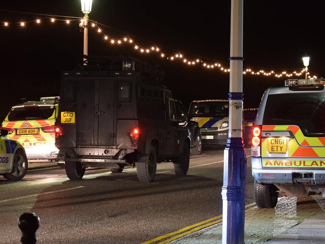 An Eastbourne man was arrested after a three hour stand-off with armed police in Redoubt Road on Saturday evening. Photo by Dan Jessup