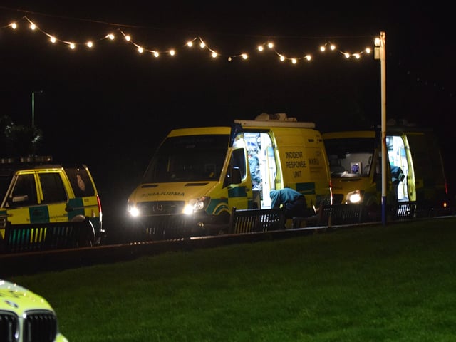 An Eastbourne man was arrested after a three hour stand-off with armed police in Redoubt Road on Saturday evening. Photo by Dan Jessup