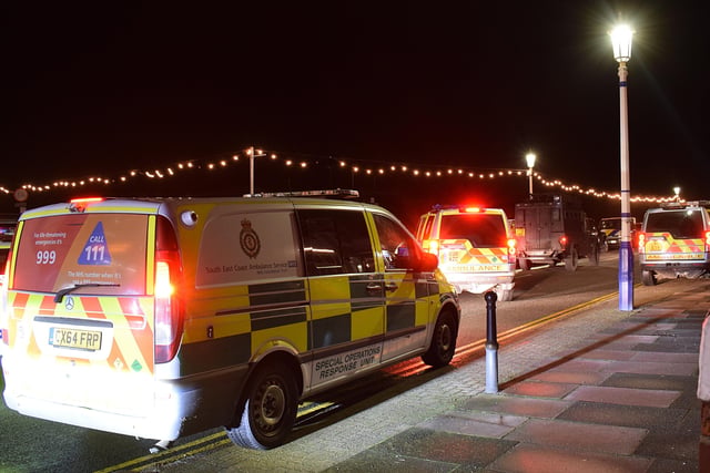 Eastbourne armed police incident - In pictures