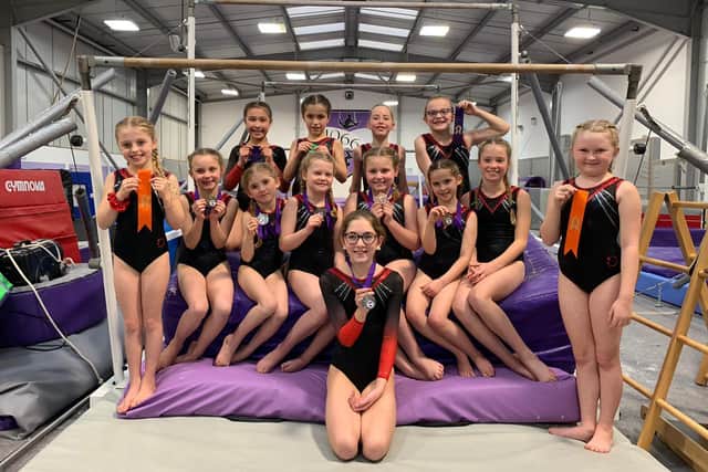 Westgate gymnasts at the Hastings event
